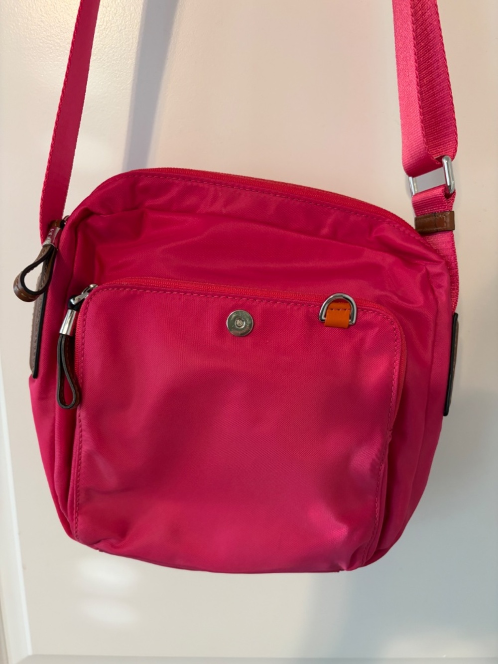 Tumi Hot Pink Crossbody Nylon Bag - Picture 2 of 8